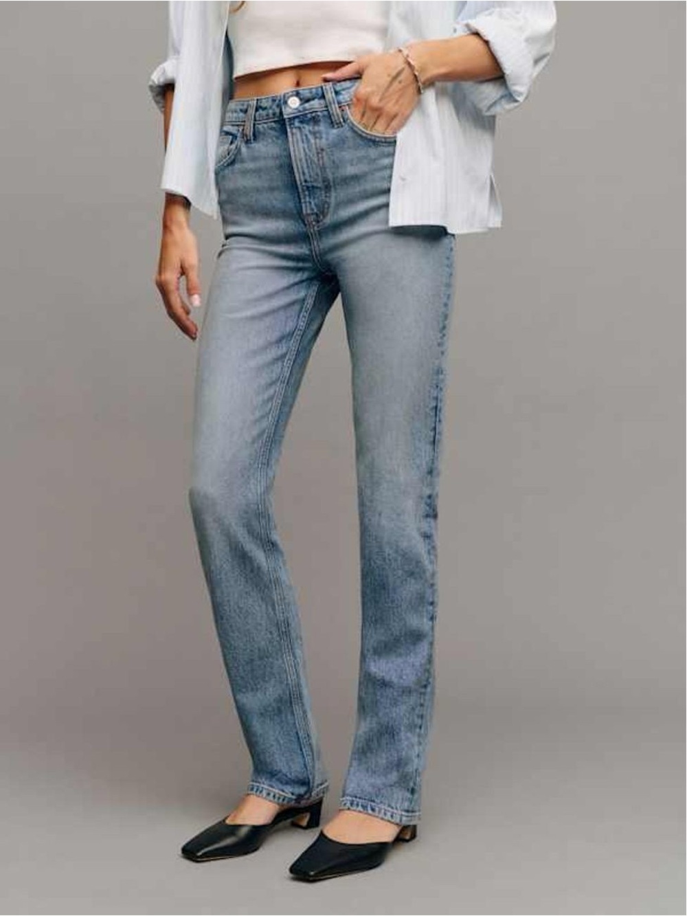 Reformation ‘Jax’ High Rise Straight Jeans - Norris, Women’s 29 - Picture 2 of 6